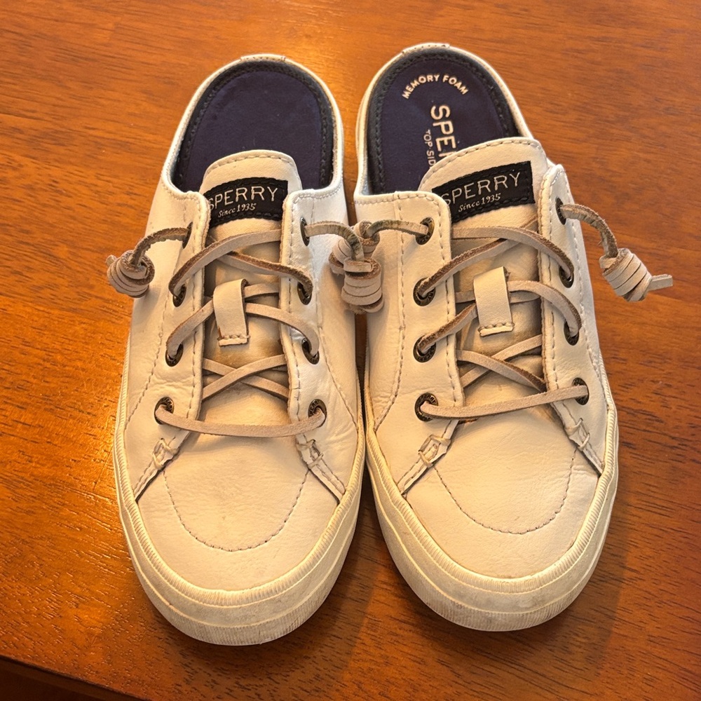 Sperry White Slip-On Sneakers